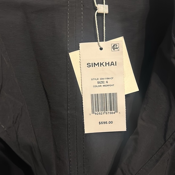 SIMKHAI

Midnight Deanna Short Sleeve Belted Midi Dress - Picture 9 of 14